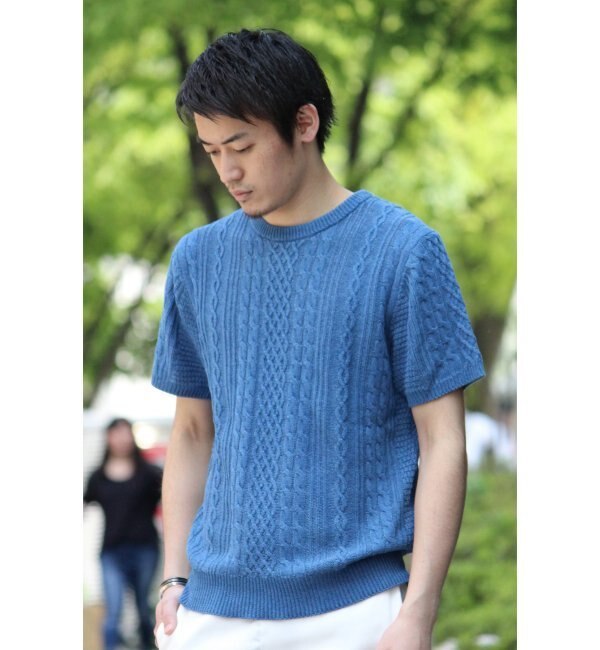 【ジャーナルスタンダード/JOURNAL STANDARD】 インディゴアランクルーネックニット S/S [送料無料]