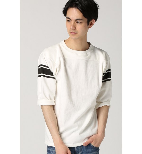 HS×RIDING HIGH 8/-USA天竺FOOTBALL Tシャツ