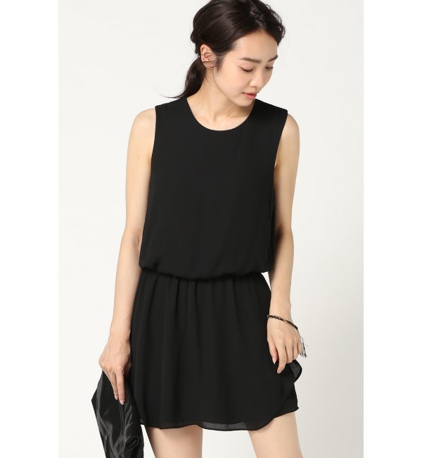 【krisa/クリサ】Flounce Mini Dress:ワンピース