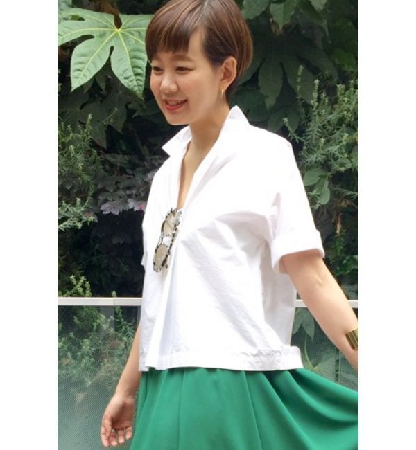 ウォッシャータイプオープンカラーシャツ◆