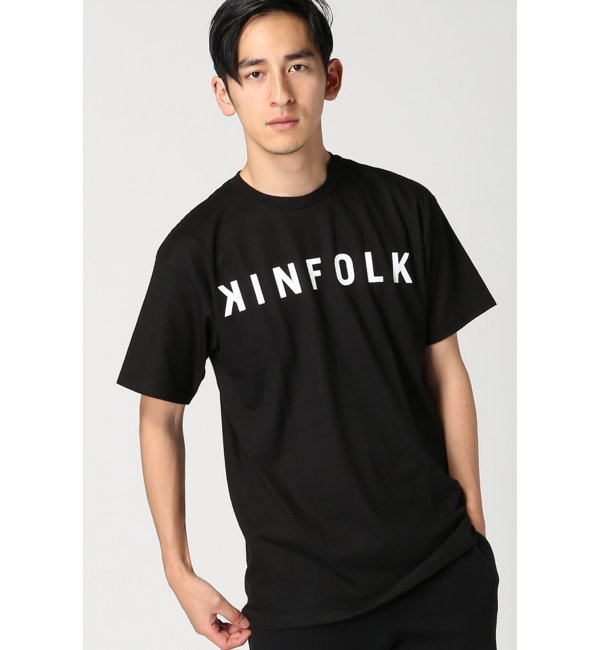 KINFOLK94WYTHE/キンフォーク Elba Large Logo Tシャツ