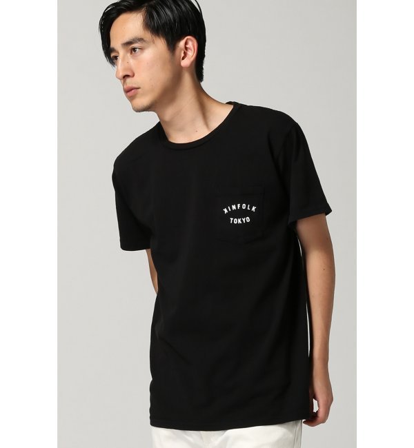 KINFOLK*JS /キンフォークSMALL LOGO ポケットTシャツ