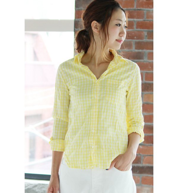 ギンガムチェックシャツ