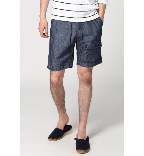 【ジャーナルスタンダード/JOURNAL STANDARD】 8.15 AUGUST FIFTEENTH: CAMP SHORT INDIGO LINEN / ショーツ [送料無料]