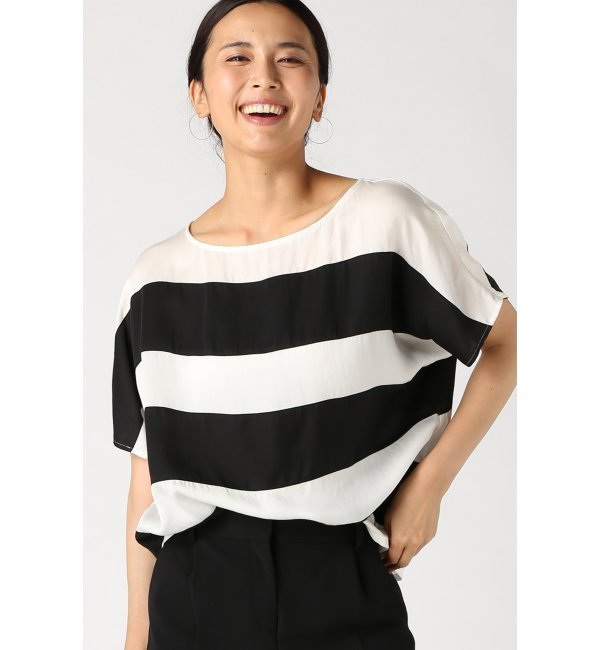 テンセルボーダー トップス