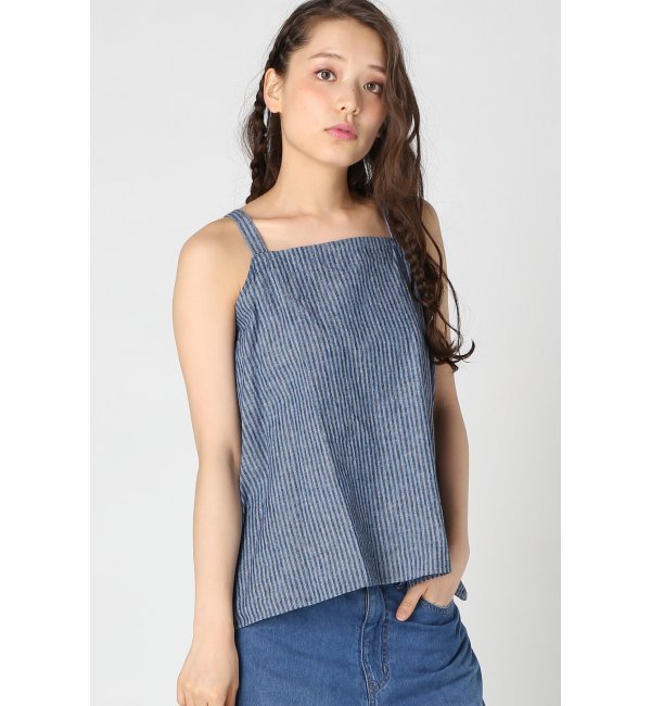 【ジャーナルスタンダード/JOURNAL STANDARD】 リネンコットンストライプ キャミソール [送料無料]