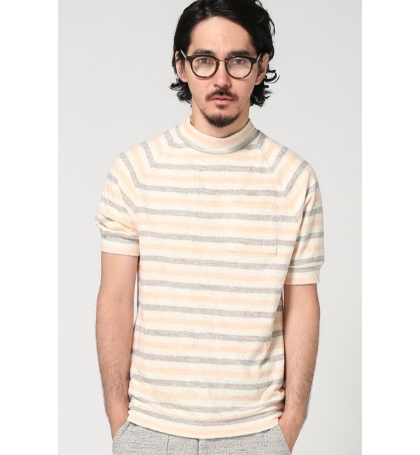 THADEUS ONEIL ／サディアスオニール:FRENCH TERRY MOCK NECK / カットソー
