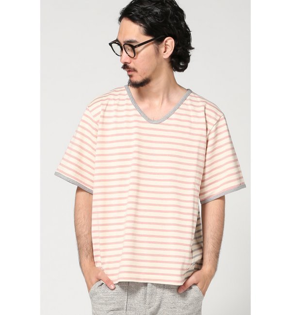 THADEUS ONEIL /サディアスオニール:SIDE SLANT SLOUCHY V/N TEE / Tシャツ