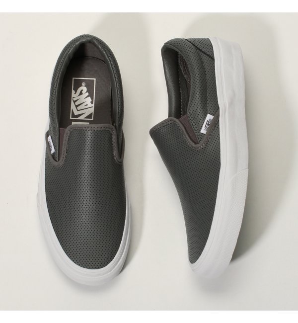 【VANS/バンズ】CLASSIC SLIP-ON(レザー):スリッポン