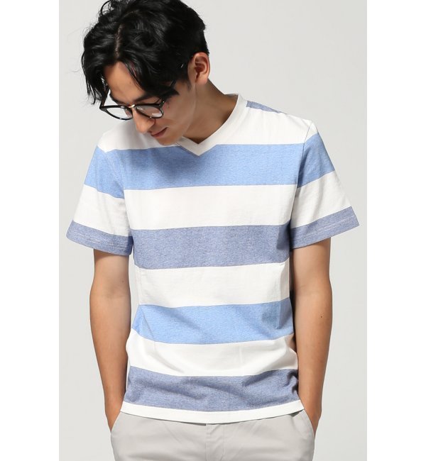 【ジャーナルスタンダード/JOURNAL STANDARD】 ミジンボーダーV/N S/S /Tシャツ [送料無料]