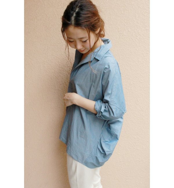 【ジャーナルスタンダード/JOURNAL STANDARD】 インディゴタイプライタービッグスキッパーシャツ◆ [送料無料]