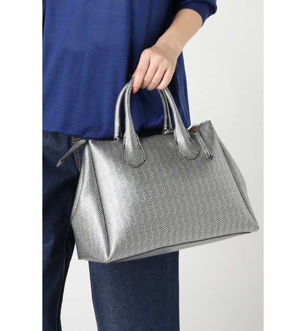 【GUM Gianni Chiarini Design】ヘリンボーンガラ ラバーバッグ S