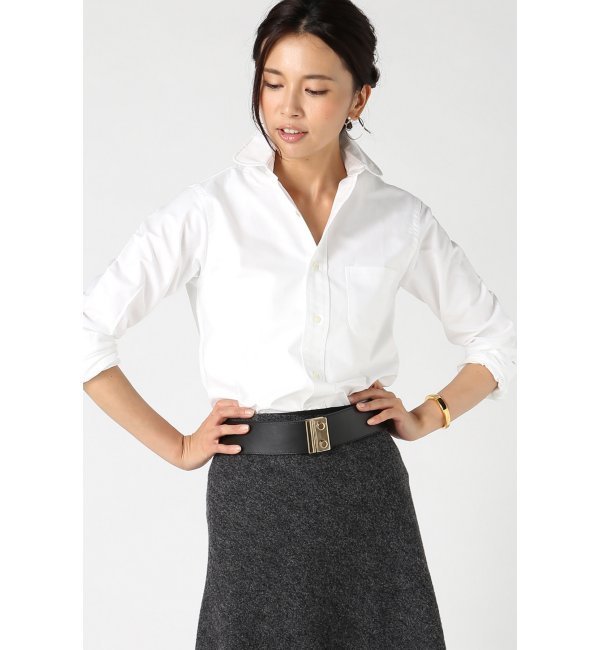 【ジャーナルスタンダード/JOURNAL STANDARD】 【INDIVIDUALIZED SHIRTS】別注Cambridge Oxfordシャツ（ホワイト） [送料無料]
