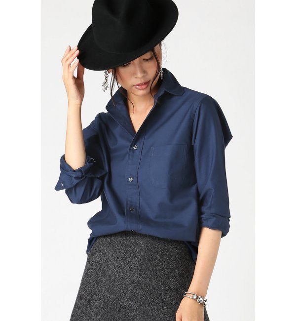 《予約》【INDIVIDUALIZED SHIRTS】別注Cambridge Oxfordシャツ（ネイビー）