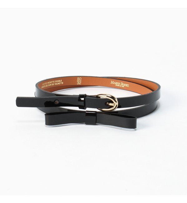 【ジャーナルスタンダード/JOURNAL STANDARD】 【MAISON BOINET/メゾンボワネ】 エナメルリボンベルト [送料無料]