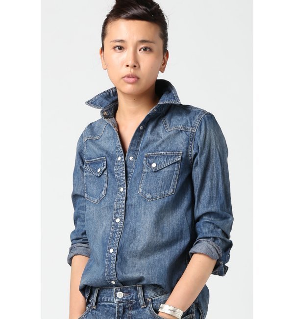 RE-DENIM ウェスタンシャツ