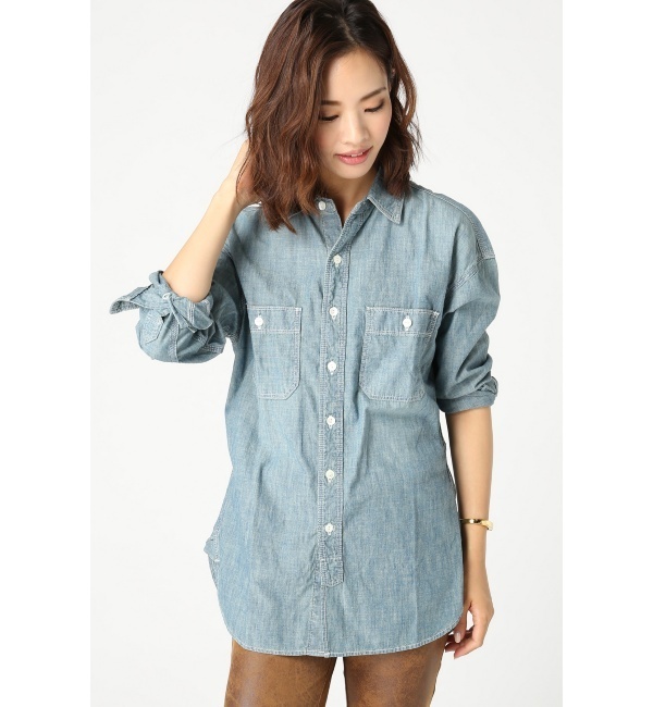 【ジャーナルスタンダード/JOURNAL STANDARD】 シャンブレーワークシャツ-ビッグ [送料無料]