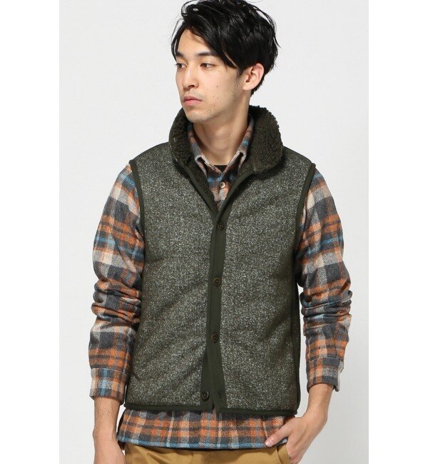 【ジャーナルスタンダード/JOURNAL STANDARD】 ts(s) /ティーエスエス:Back Boa Vest / ベスト [送料無料]