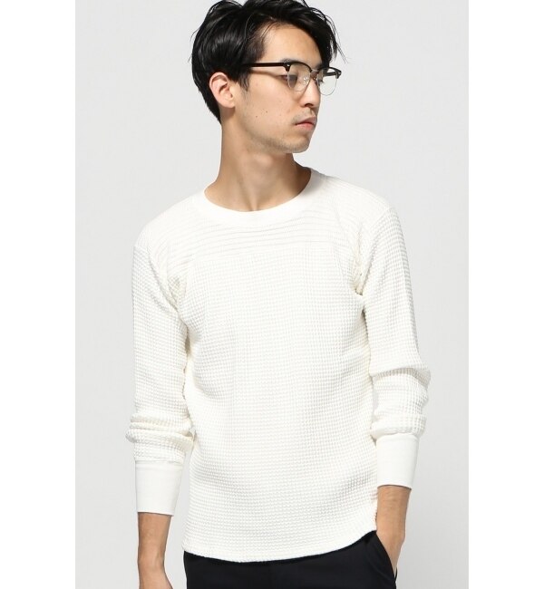 【ジャーナルスタンダード/JOURNAL STANDARD】 WHITE LINE / ホワイトライン:Big Waffle L/S T-shirt / カットソー [送料無料]