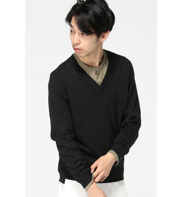 【ジャーナルスタンダード/JOURNAL STANDARD】 14GG ITALY WOOL Vネックセーター [送料無料]