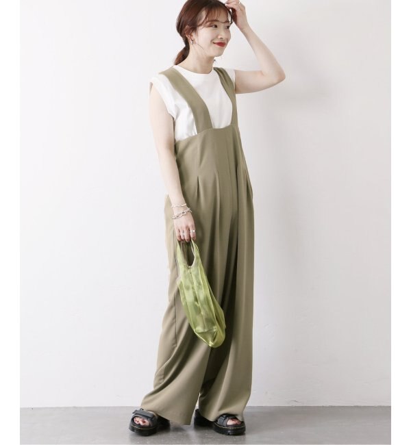 CLANE/クラネ】 HIGH WAIST SUSPENDER PANTS：パンツ◇|JOURNAL