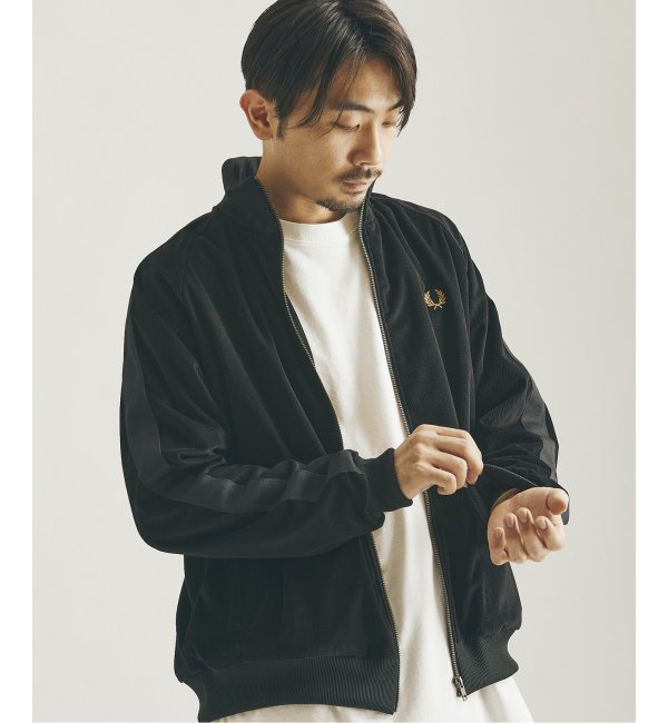 FRED PERRY×JS/フレッドペリー】別注ヘリンボンベロア トラックジャケット|JOURNAL  STANDARD(ジャーナルスタンダード)の通販｜アイルミネ