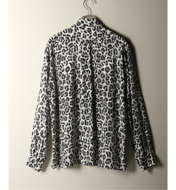 MASU / エムエーエスユー】ZIP-UP LEOPARD SILK SHIRT|JOURNAL