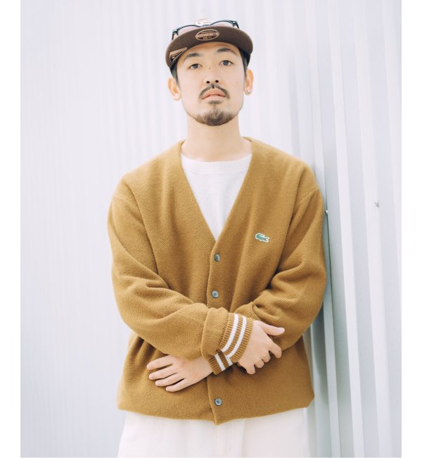 LACOSTE / ラコステ×JS】別注 Vネックカーディガン|JOURNAL STANDARD