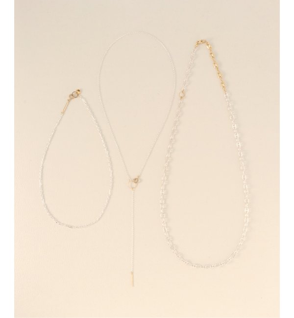 Soierie / ソワリー】LAYERED NECKLACE:ネックレス 3P|JOURNAL