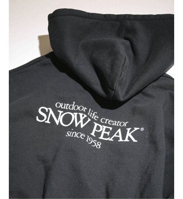 Snow Peak × JOURNAL STANDARD パーカー 黒 ロゴ | hartwellspremium.com