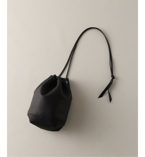 【hobo×JOURNAL STANDARD/ホーボー】別注 DRAWSTRING POUCH COW LEATHER