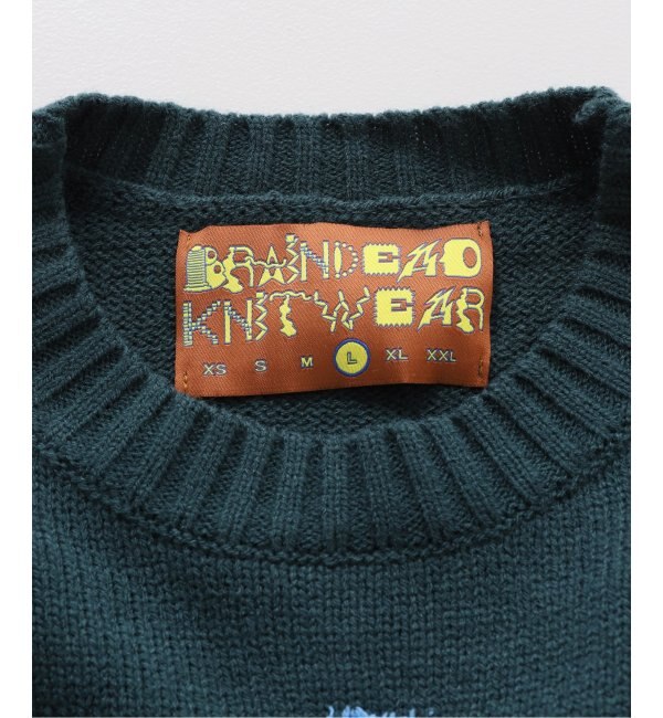 BRAIN DEAD/ブレインデッド】 POLKA PILE CREWNECK SWEATER：ニット