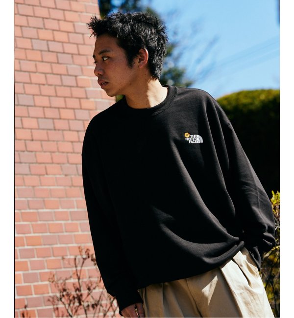 WEB限定【THE NORTH FACE / ノースフェイス】フラワーロゴクルー