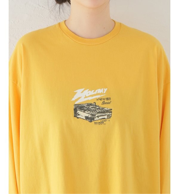 【HOLIDAY/ホリデイ】SUPER FINE L/S T-SHIRT:カットソー