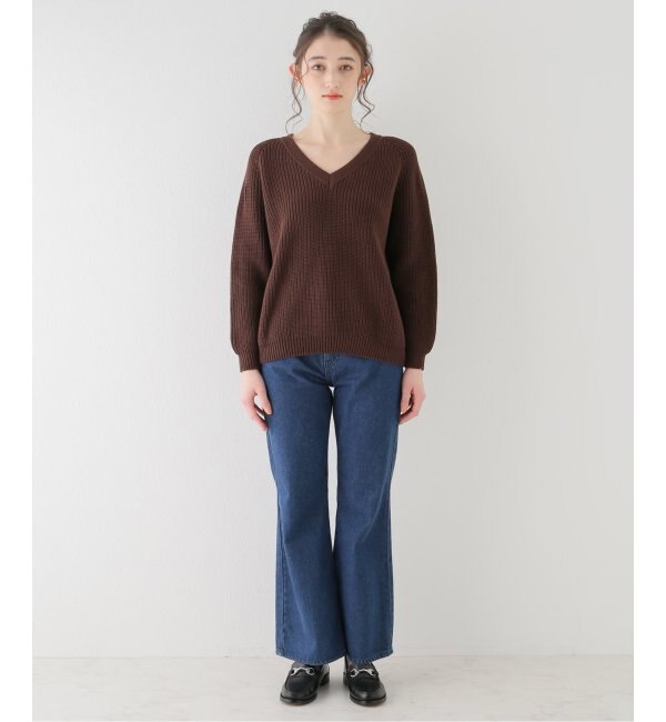 BASERANGE/ベースレンジ】DANUBE V NECK PULLOVER：プルオーバー