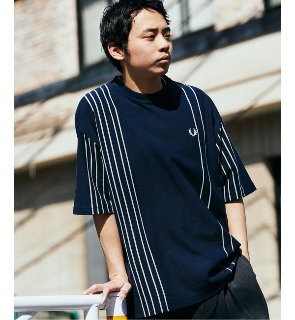 【FRED PERRY for JOURNAL STANDARD】ストライプ ピケTシャツ