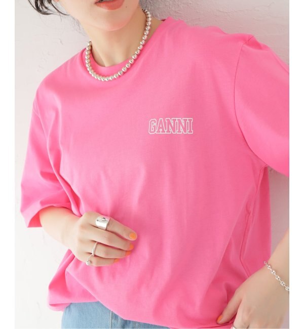 GANNI / ガニー】 Loose Fit O-neck T-shirt：Tシャツ|JOURNAL