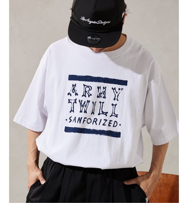 【ARMY TWILL / アーミーツイル】別注 ステンシルプリントTEE