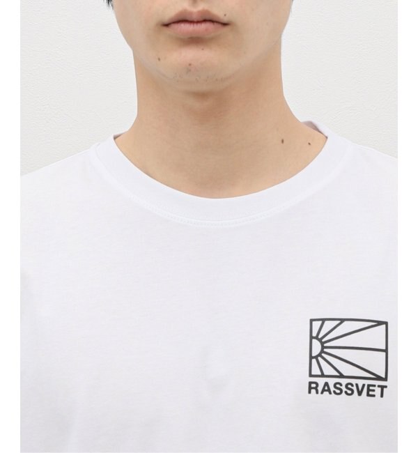 【RASSVET/ラスベート】 MEN LOGO TSHIRT KNIT：Tシャツ