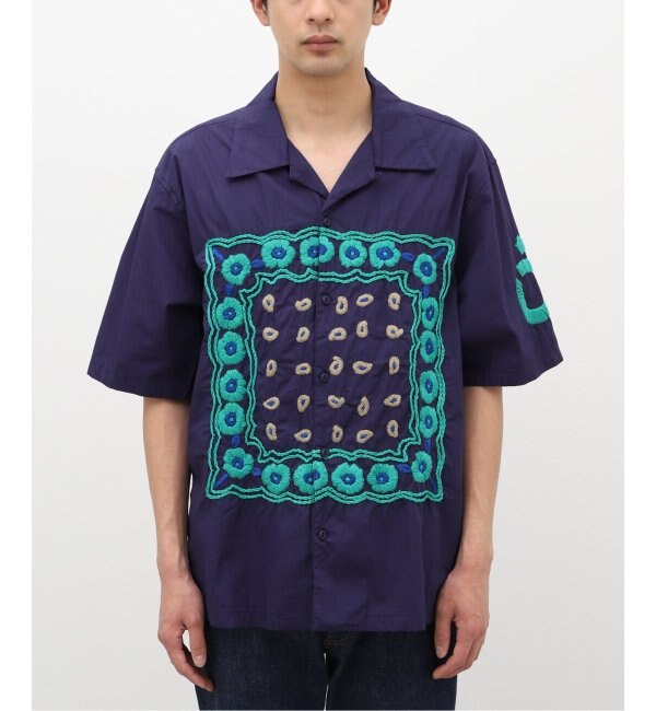 【NOMA T.D. / ノ－マ・ティー・ディー】 Bandana Hand Embroideryシャツ