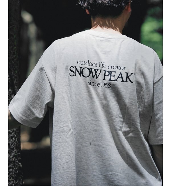 ②【新品未開封】SNOW PEAK／Classic ロゴプリント Tシャツ M