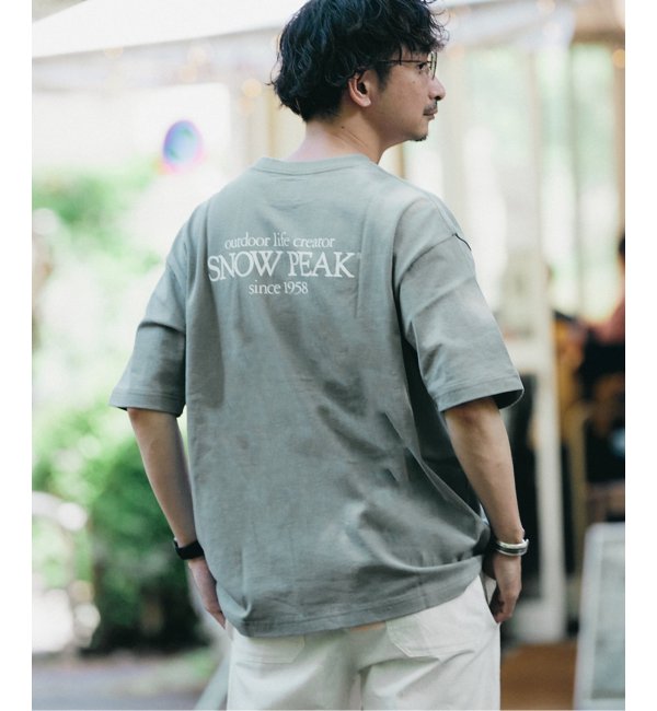 【SNOW PEAK / スノーピーク】別注 Classic ロゴプリント Tシャツ