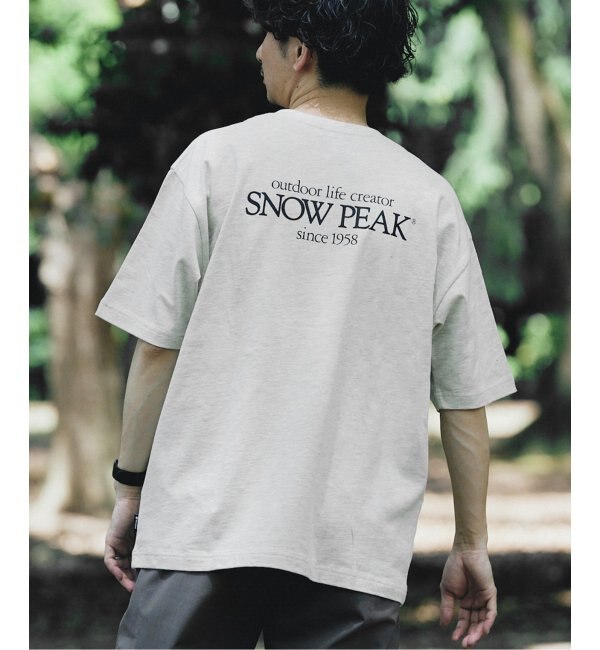 スノーピーク　限定プリントロゴTシャツ　サイズL SNOWPEAK 白　半袖