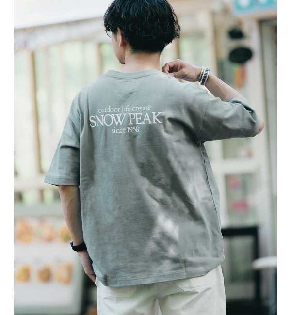②【新品未開封】SNOW PEAK／Classic ロゴプリント Tシャツ M