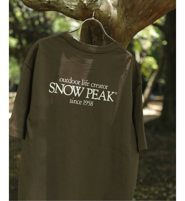 【SNOW PEAK / スノーピーク】別注 Classic ロゴプリント Tシャツ