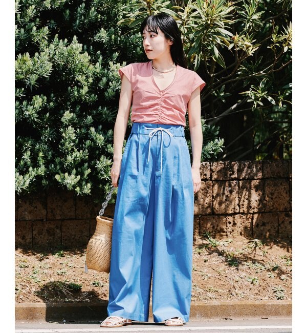 ワンピース トップス パンツ ベージュ カーキ ブルー 透け感 ジャーナルスタンダード JOURNAL STANDARD ガーリースタイル  おしゃれな女性に人気のファッションスタイル・レディースブランド