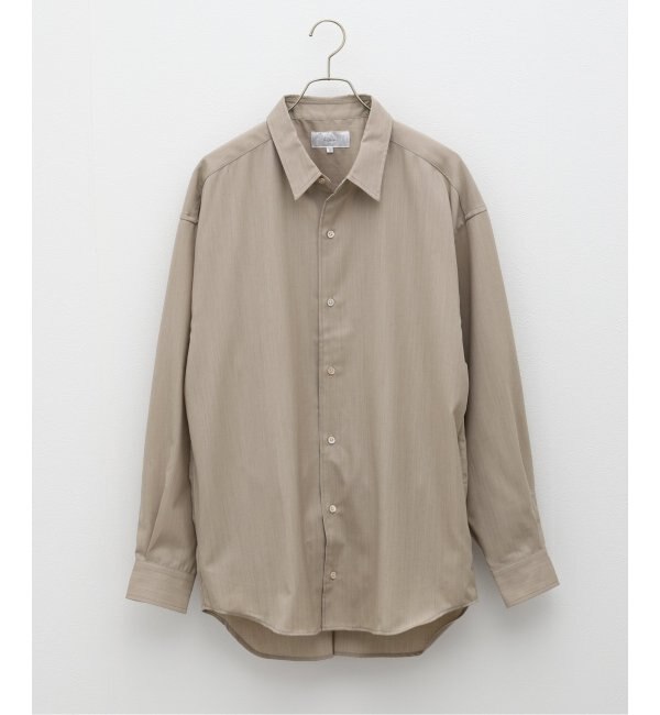 FOLL / フォル】melange wool daily shirt / メランジウールデイリー