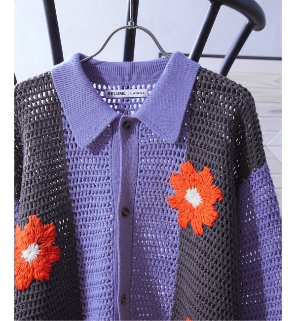 取寄品 flowers / cardigan フラワーニット birds market セーター