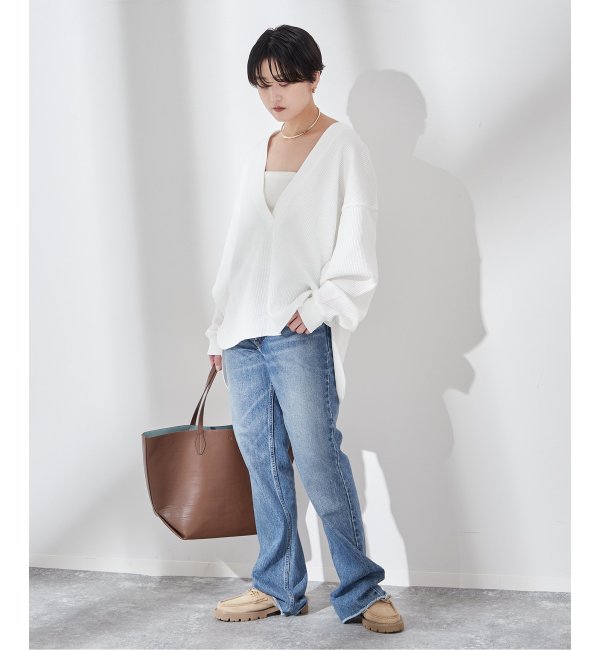 【THE FLATS/ザ フラッツ】THERMAL V NECK：カットソー