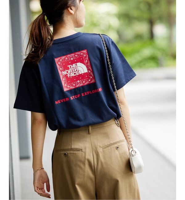WEB限定【THE NORTH FACE / ノースフェイス】S/S バンダナスクエア ロゴTシャツ